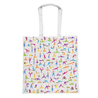 TOTE BAG Yoga Poses – Bright Multi - Pose Design for Daily Inspiration | Love Life Journey® Lined Canvas Tote - Love Life Journey