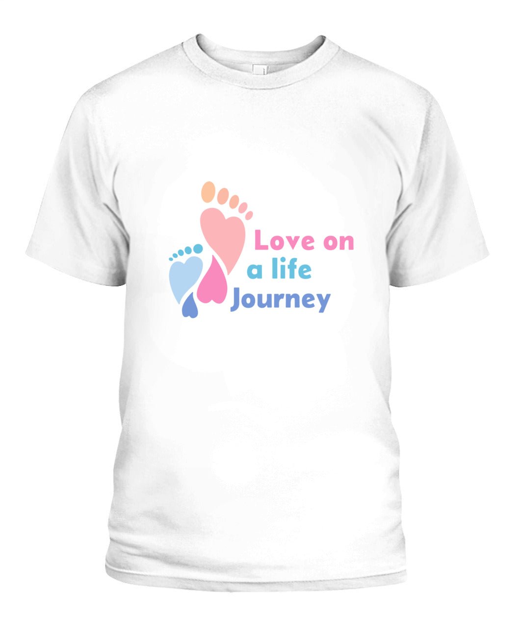 UNISEX T - SHIRT Love Life Journey - White - Love Life Journey