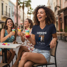 UNISEX V - NECK T - SHIRT (US) Personalized “Warning: Girls Trip in Progress” – Custom Group Photo - Love Life Journey